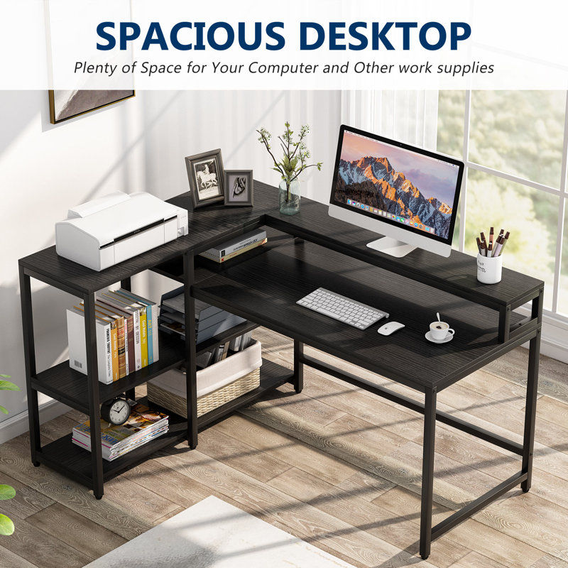 Fahed L-Shaped Metal Base Computer Desk added by Gabrielle Deonath