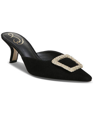 Sam Edelman Women's Brit Embellished-Buckle Dress Mules - Macy's added by Chandler Beasley