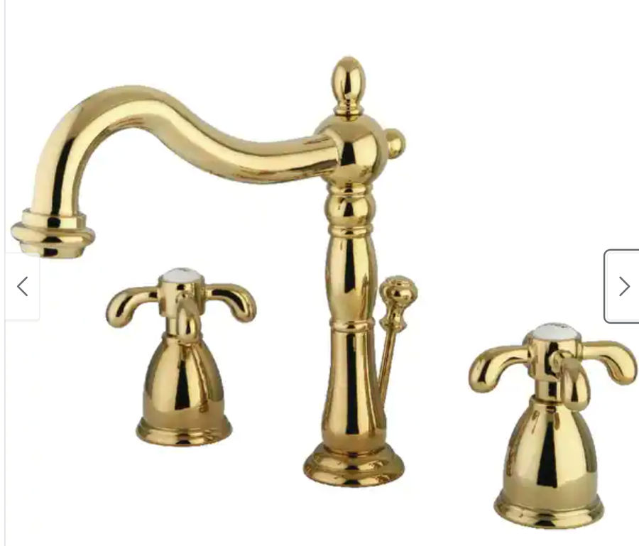 French Country 8 in. Widespread Bathroom Faucet in Polished Brass added by Spoak Member