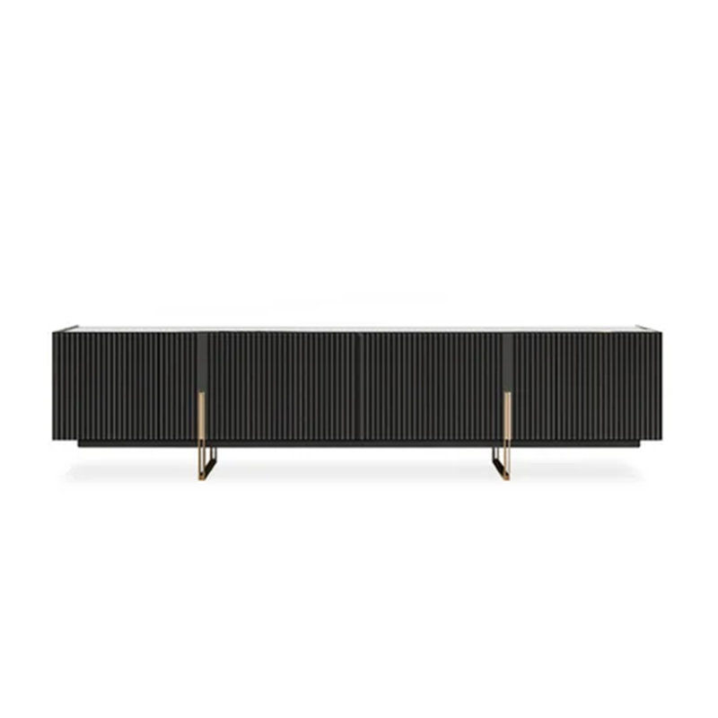 Pierpoint 86.6'' Media Console TV Stand for TVs up to 88" Faux Marble Top with Storage added by Lena Loo