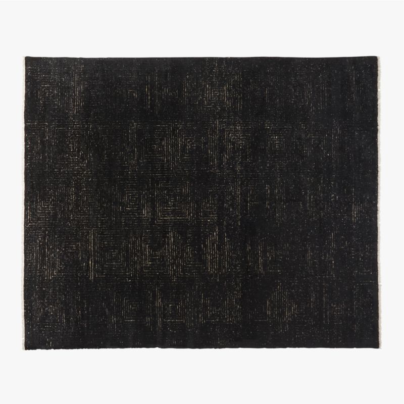 Keen Hand-Knotted Black Viscose Area Rug 12'x15' + Reviews | CB2 added by Danielle Hughes