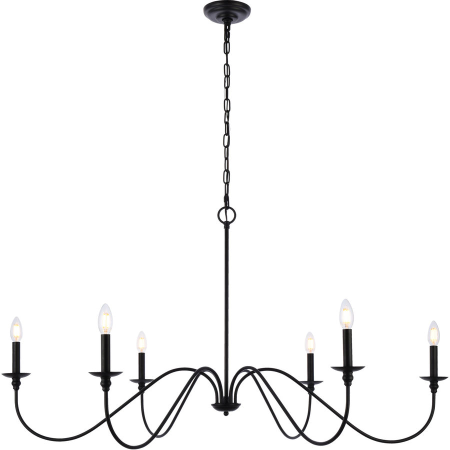 Rohan 6 Light 48 inch Matte Black Chandelier Ceiling Light added by Allison Keach