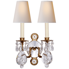 Yves Crystal Double Arm Sconce added by rebecca castro