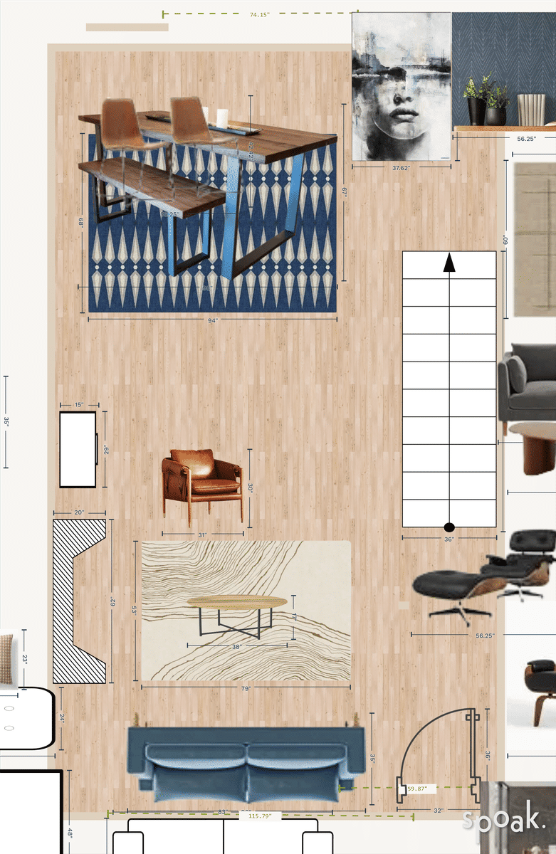 Large Office Layout designed by Glendyn Sakey