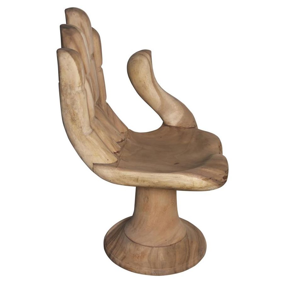 Noir Buddha Global Bazaar Brown Teak Wood Occasional Lounge Chair added by Katelyn Stellar