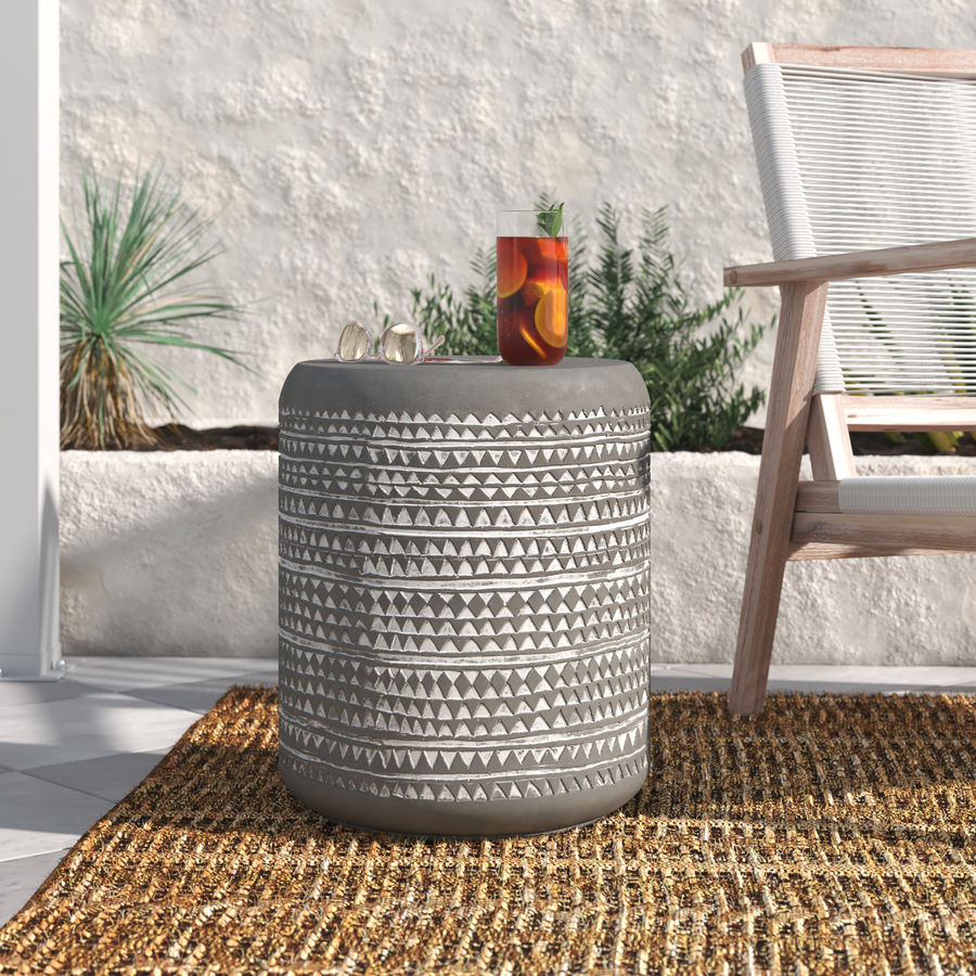 Mistana™ Evanoff Concrete Side Table & Reviews | Wayfair added by sallie tyler