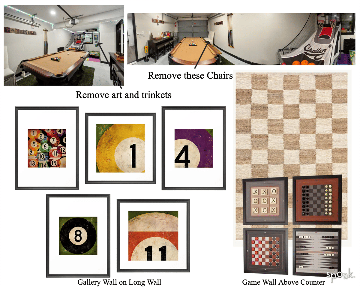 Game Room Inspiration designed by Chloe C