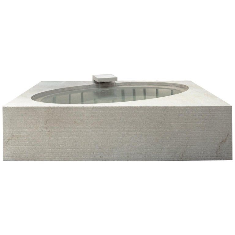 "Wabi" Caved Bathtub Made of Stone Customizable added by erika grossman
