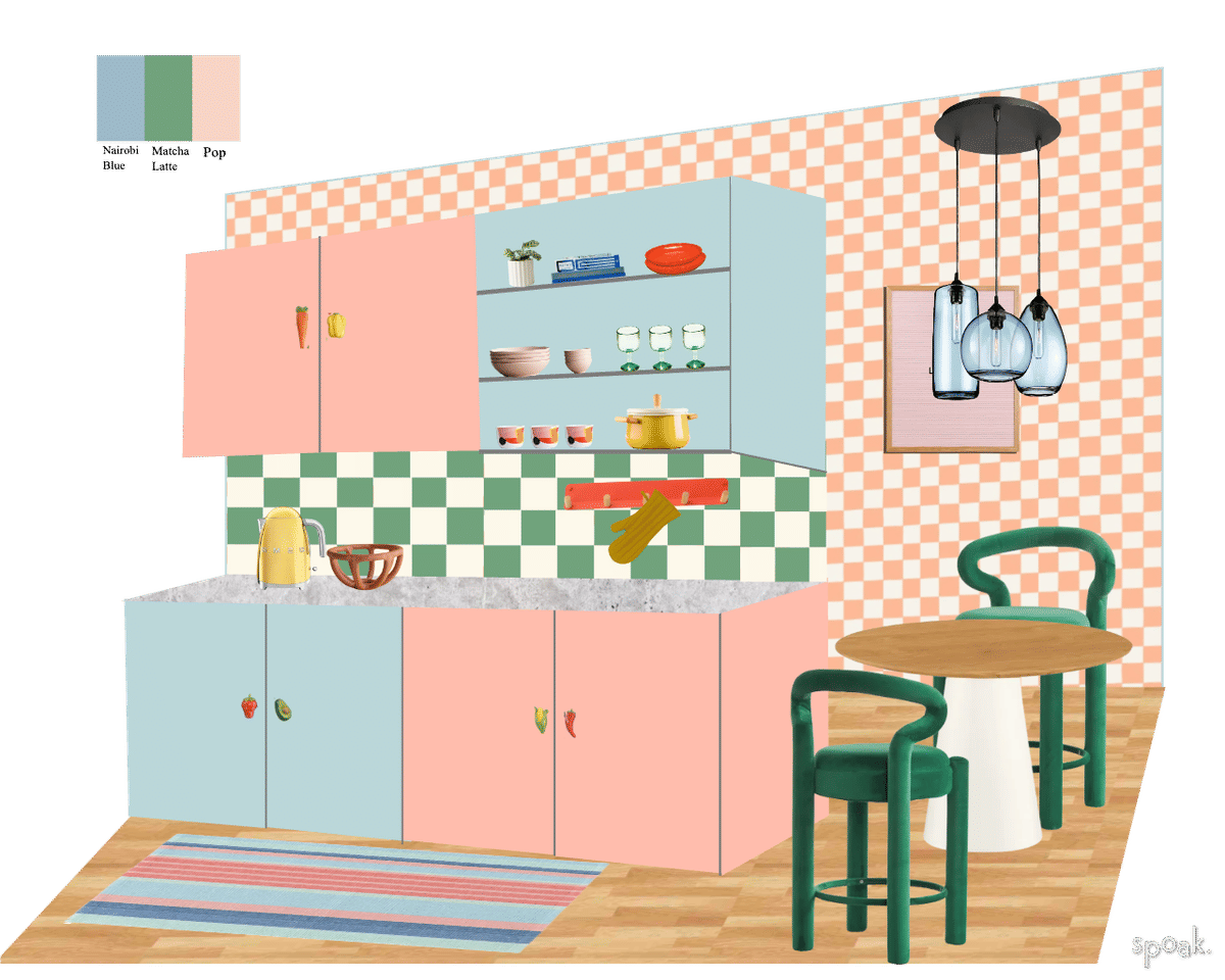Pink Kitchen Inspo designed by Maitri Mody