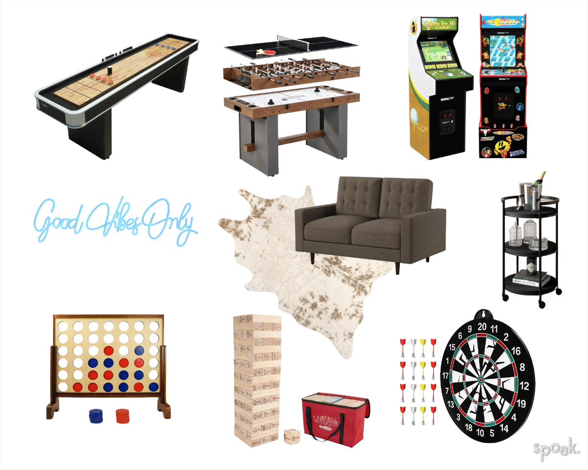 Game Room Inspo designed by Channing Nichols