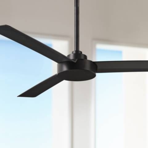 52" Minka Aire Roto Coal Black Ceiling Fan with Wall Control - #59T75 | Lamps Plus added by Katie Carpenter