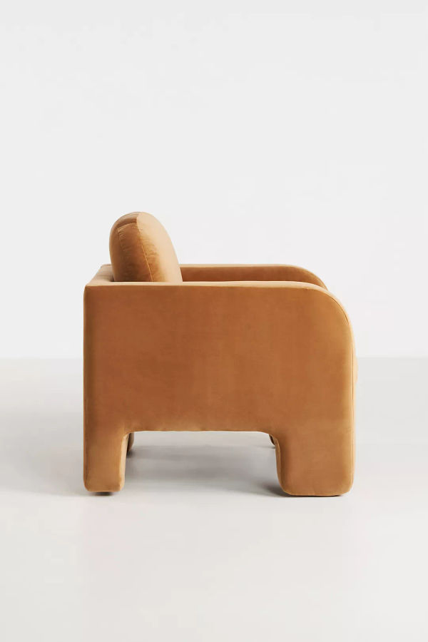 Velvet Lawson Chair - Gold added by Alex Sand