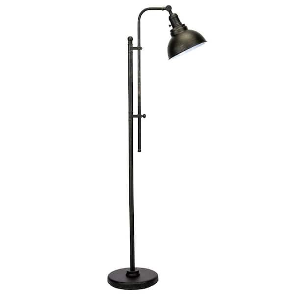 65 in. Adjustable Aged Bronze Industrial Floor Lamp with Metal Shade added by Melissa Fraum