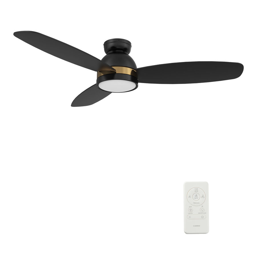CARRO Smart Flush Mount Ceiling Fan with Light, Remote Control, DC Motor & Reviews | Wayfair added by Andrea DelGrosso