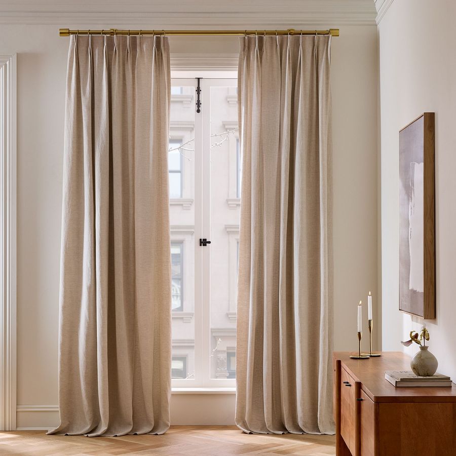Oversized Adjustable Curtain Rod w/ Cylinder Finials added by Alyssa Hennessey