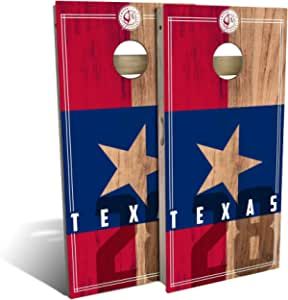 Skip's Garage Texas Flag 2.0 Cornhole Board Set - Choose Your Size and Accessories - Includes 2 Boards, 8 Bags and More added by Janae Sullivan