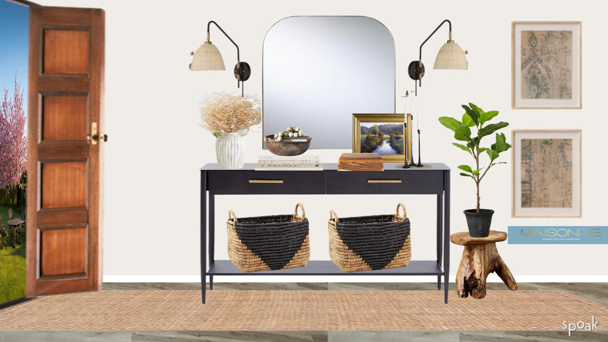 Japandi Mudroom Inspiration designed by Trudy Jones