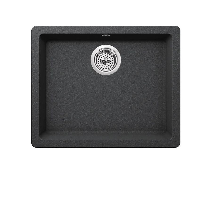 Cahaba Dual Mount Quartz 21-2/3 in. Single Bowl Kitchen Sink in Gray CA344SB22-G - The Home Depot added by Sophia Browne