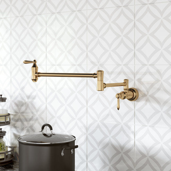 Traditional Pot Filler Faucet, Farmhouse Wall Mount Pot Filler Kitchen Faucet added by Jennifer Castillo
