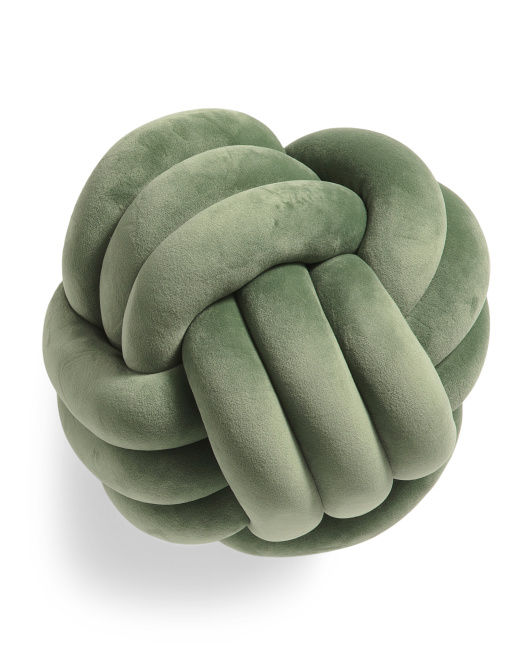 11in Velvet Knot Pillow | Throw Pillows | Marshalls added by Emborah Jollie