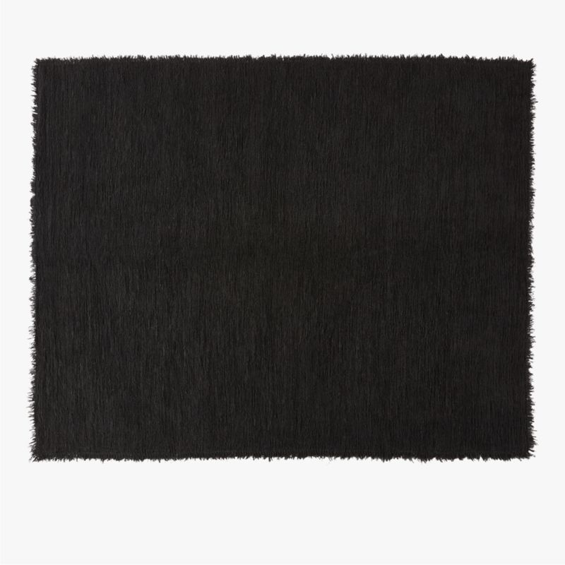 Eyelash Black Area Rug 5'x8' + Reviews | CB2 added by Amanda Chanson
