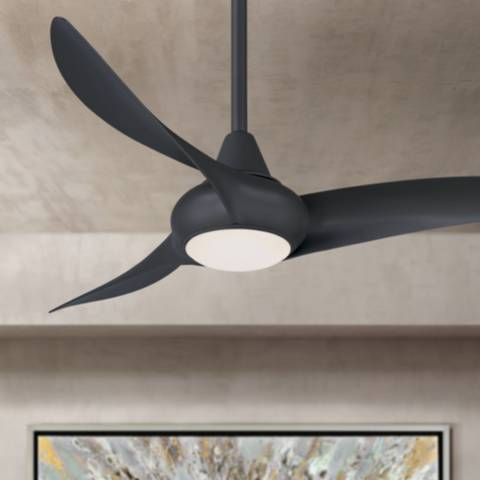 44" Minka Aire Light Wave Coal LED Ceiling Fan - #441J0 | Lamps Plus added by Rose Jacobsen