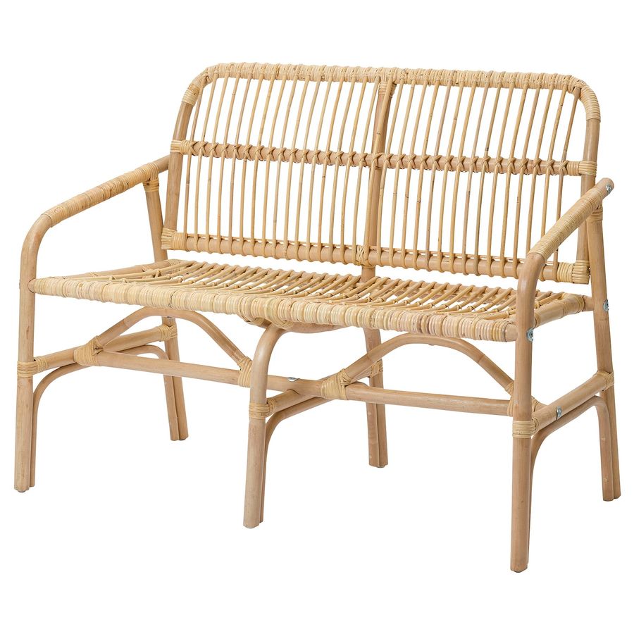 SALNÖ bench, rattan - IKEA added by leslie wolfowitz