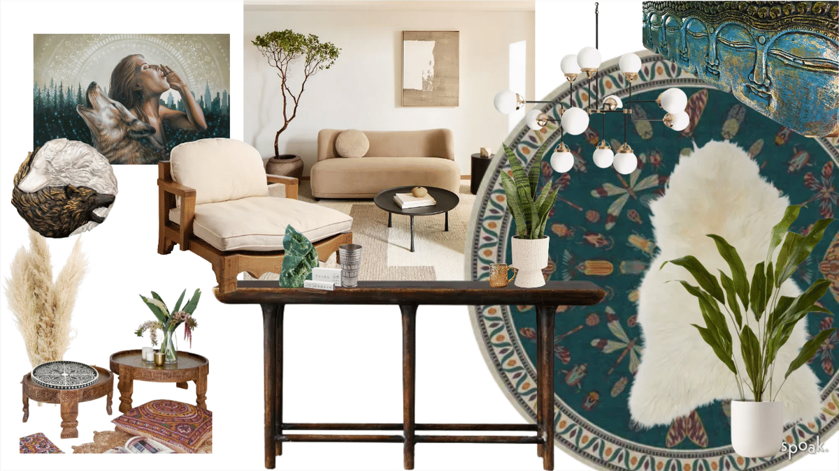 Kitchen + Living Room Inspiration designed by Aubrey Bates