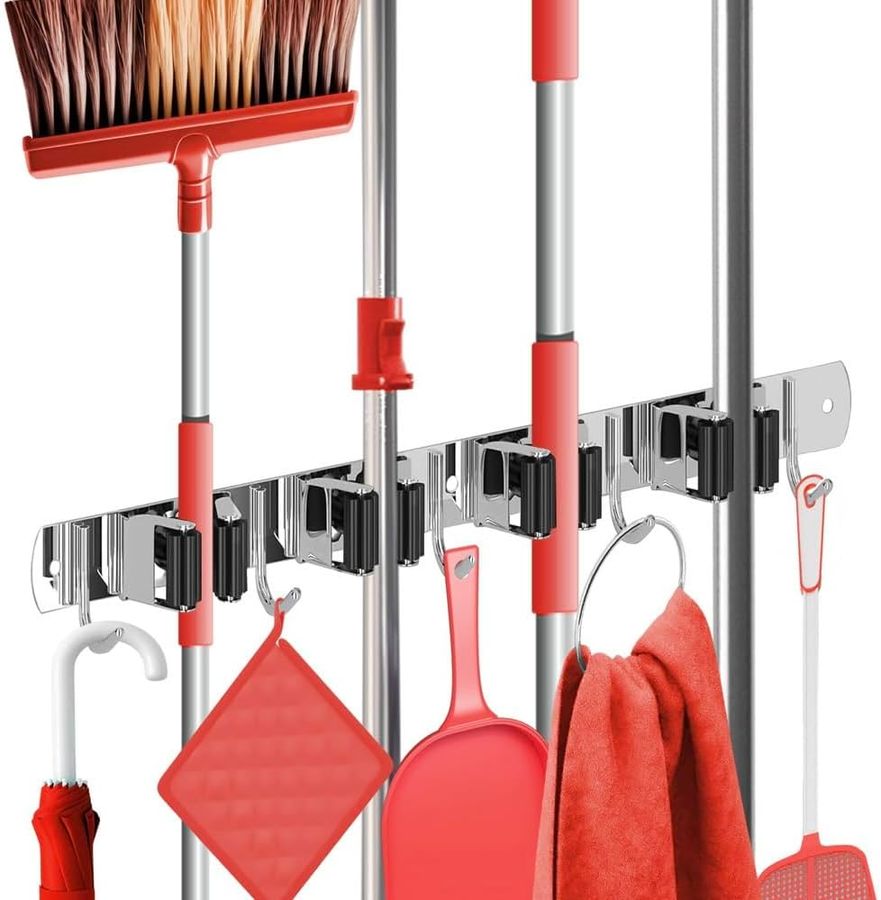 Mop and Broom Holder Wall Mount added by Caitlin Ackerman