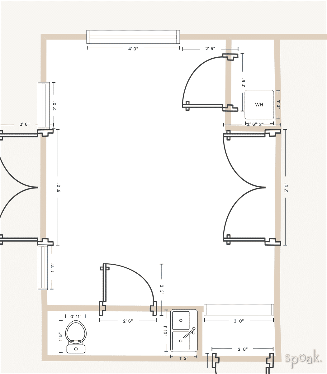 Game Room Floor Plan designed by Mollie Conlee