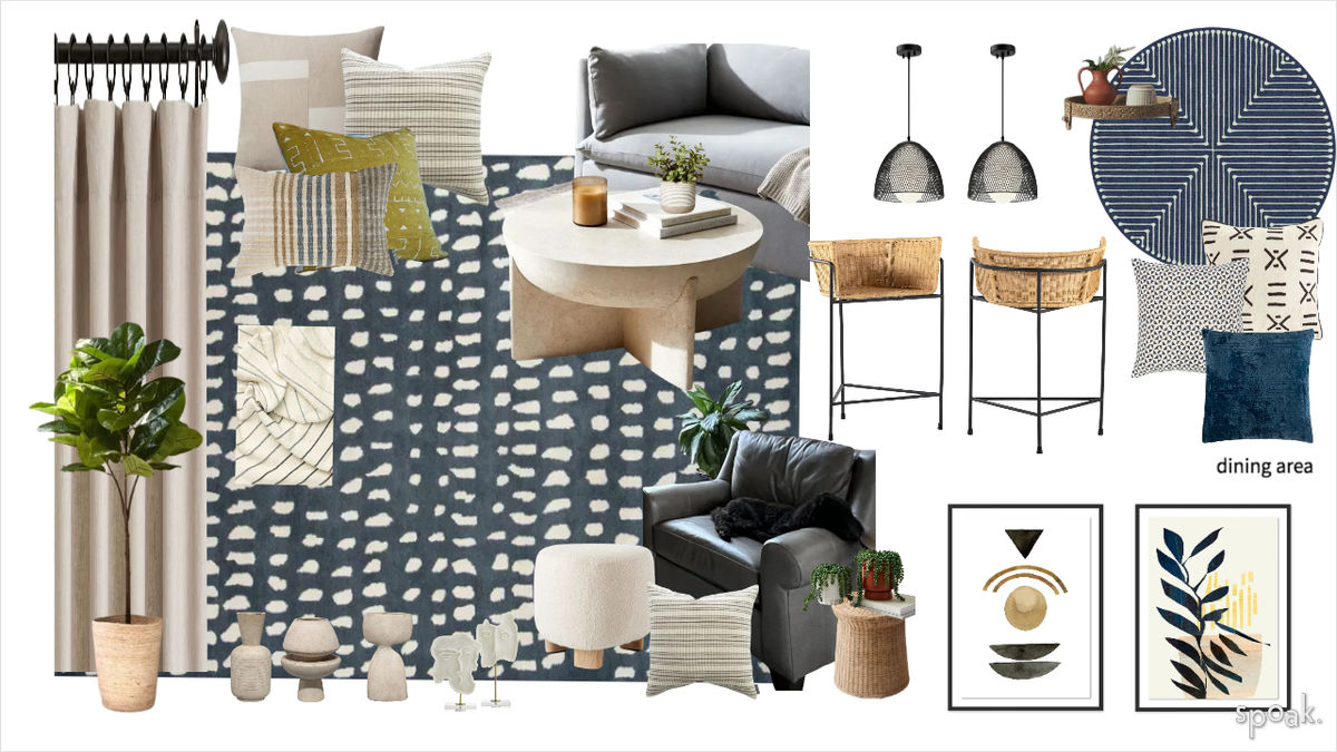 Kitchen + Living Room Ideas designed by RMG Creative