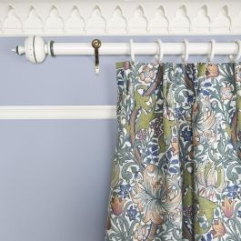 GOLDEN LILY Jacquard Curtain - Parchment added by Where The Heart Is Designs
