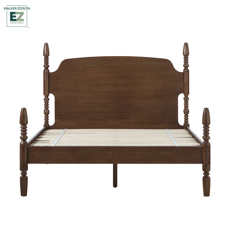 Vivienne Traditional Easy Assembly Solid Wood Turned Spindle Bed added by Karina Bumatay