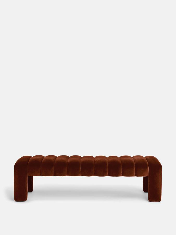 Willis Bench, Velvet, Rust, US - Soho Home added by Tracie Robinson