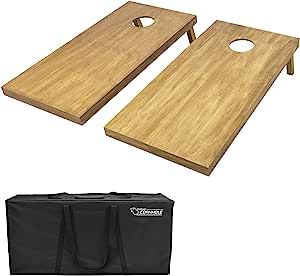 GoSports 4'x2' Regulation Size Wooden Cornhole Boards Set | Includes Carrying Case and Bean Bags (Choose Your Colors) Over 100 Color Combinations added by Madi Johnson