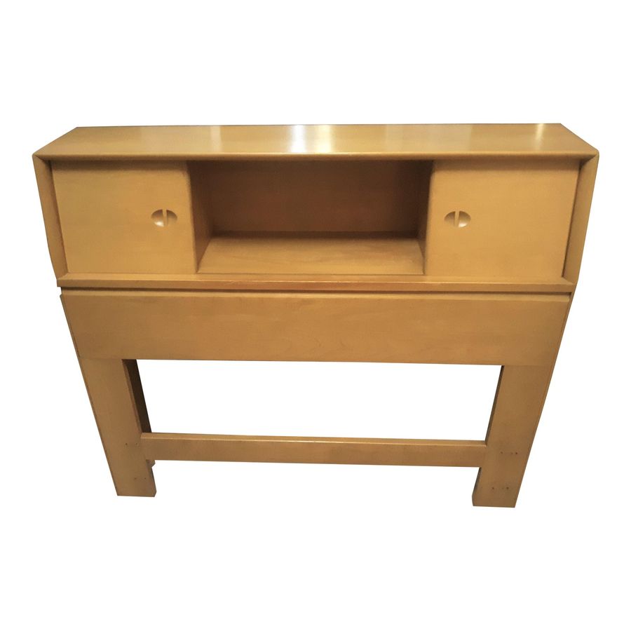 1960s Heywood Wakefield Mid Century Twin Bookcase Headboard added by Hansine Sterken
