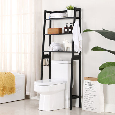 3 -Tier Toilet Storage Rack Over-The-Toilet Bathroom Shelf 100% Pine Wood added by Katelyn Williams