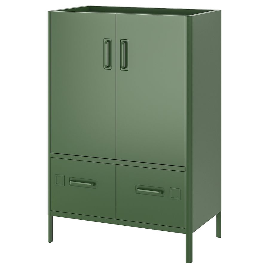 IDÅSEN Cabinet with doors and drawers, dark green, 311/2x181/2x467/8" - IKEA added by Jana Lesh