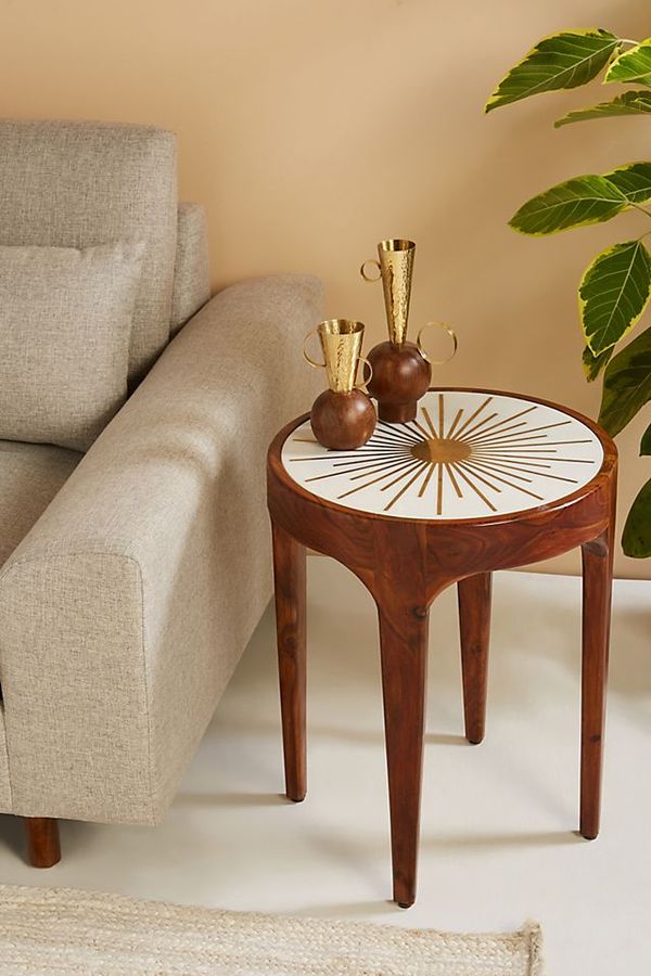 Brass Starburst Round Side Table added by Edel Anthony