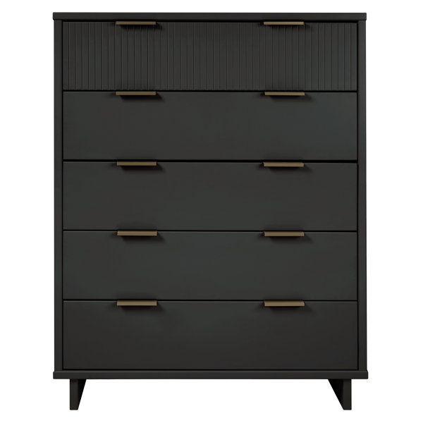 black dress grey suit Lee Mid-Century Modern Wood Dresser  Walker Edison