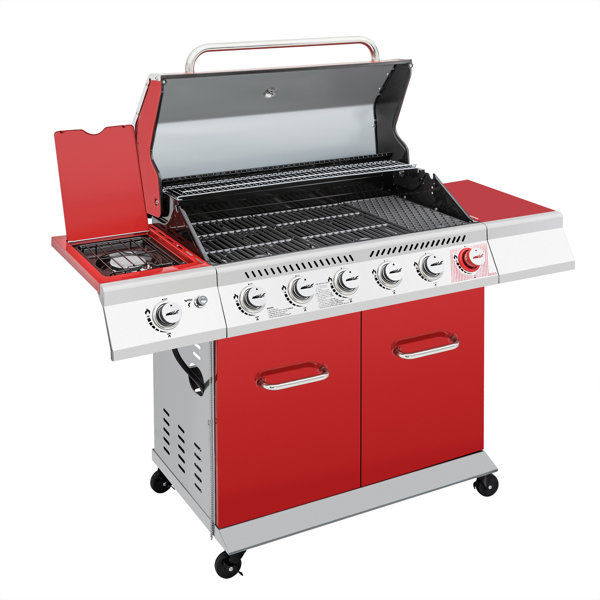 Royal Gourmet 6 - Burner Free Standing Liquid Propane 74000 BTU Gas Grill with Side Burner and Cabinet added by sallie tyler