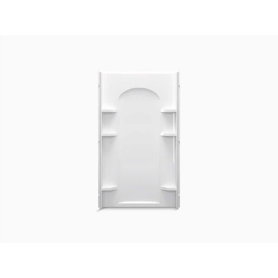 Sterling Ensemble 42 in. x 1-1/4 in. x 72-1/2 in. 1-piece Direct-to-Stud Shower Wall in White 72212100-0 - The Home Depot added by Lauren Harrigan