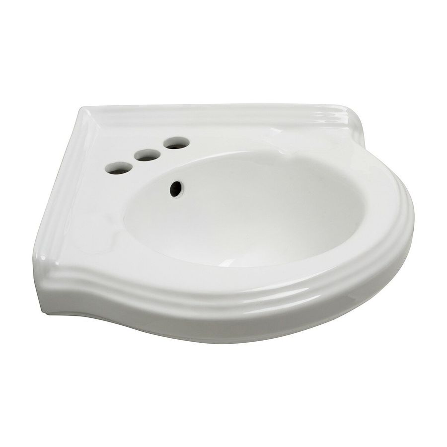The Renovators Supply Inc. 20'' Vitreous China Specialty Bathroom Sink with Overflow added by Carley Chapdelaine