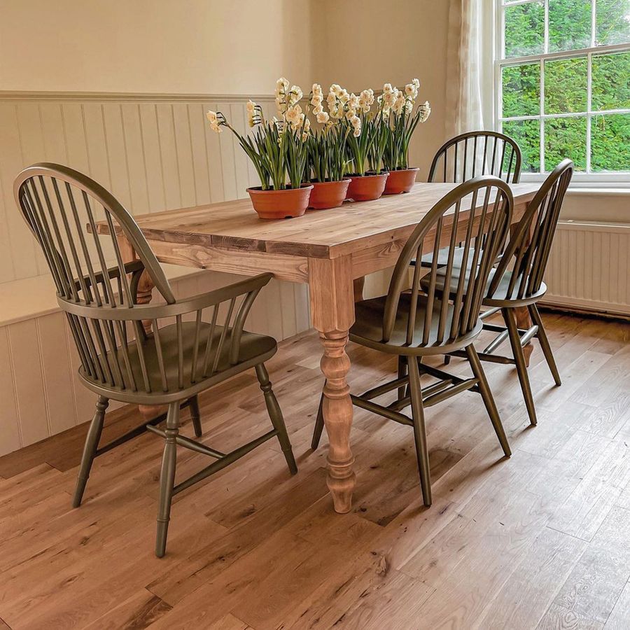 Traditional Farmhouse Table, Pine added by Serena Finnerty
