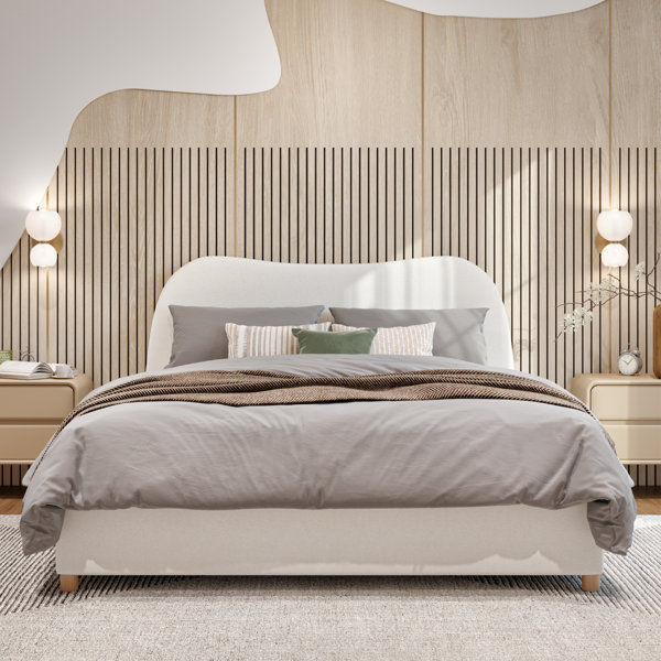 Kiren Upholstered Boucle Bed added by Olga Dragieva