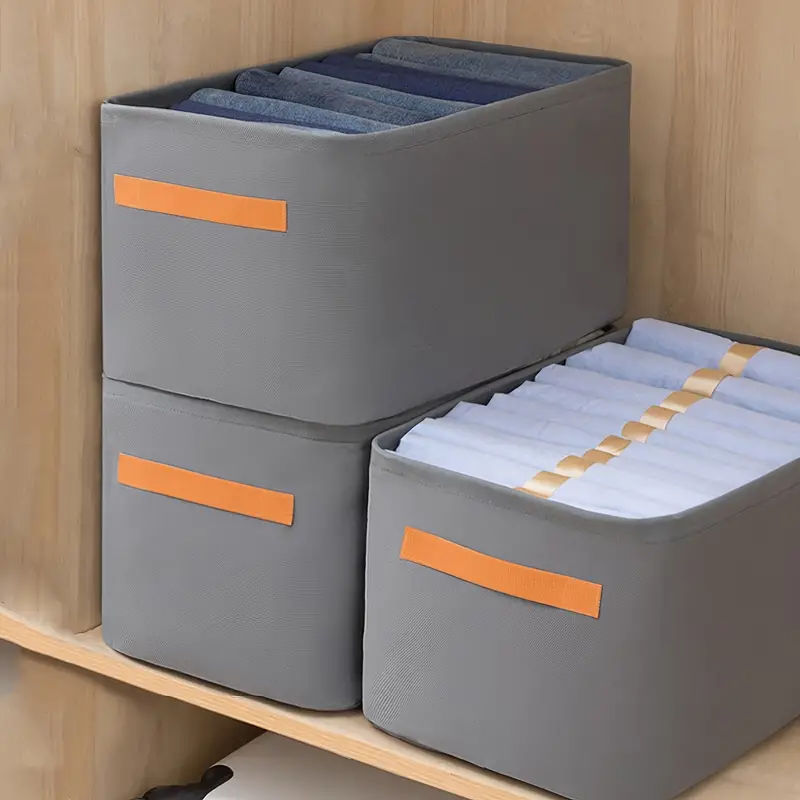 Home Fabric Storage Bin For Organizing, Foldable Storage Box, Clothes Baskets With Cotton Rope Handles, Closet Storage Bin - Temu added by Sarah Jackson