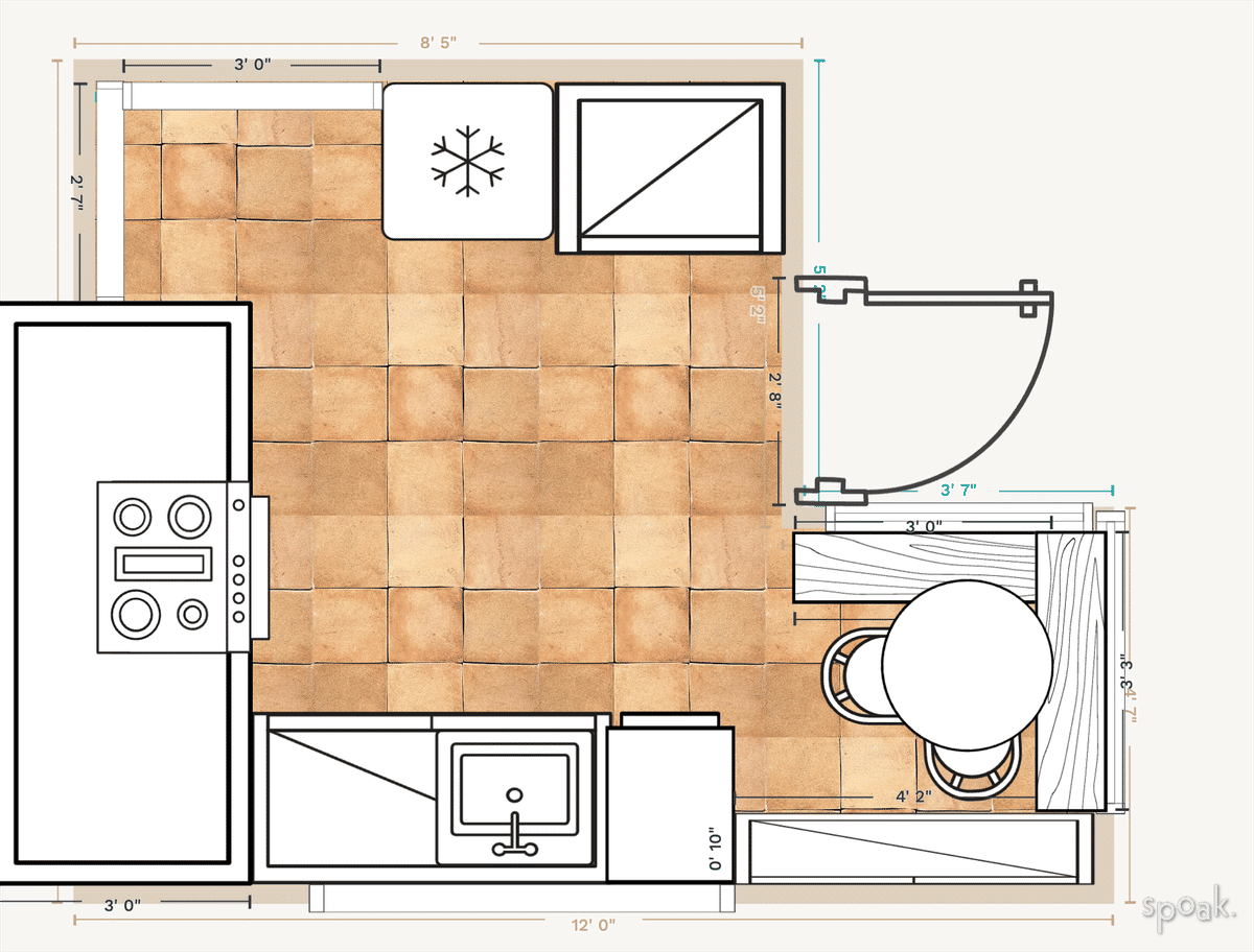 Kitchen Plan designed by Sheri Johnson