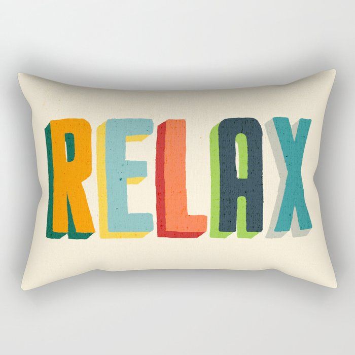 Relax Rectangular Pillow by Picomodi 17"x12" added by Kate Lynn Nemett