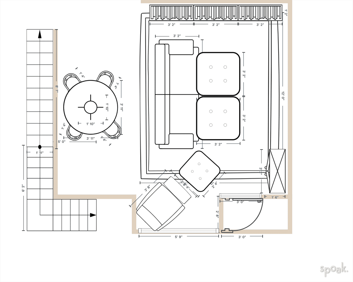 Great Room Plan designed by Scesny Mathis
