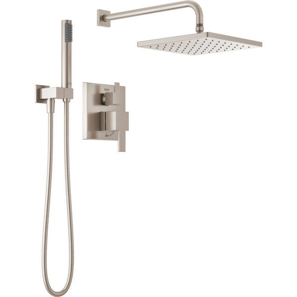 Modern Raincan Square Shower System, Rain Shower Head with Handheld Spray, Shower Faucet Set added by Debbie Peck